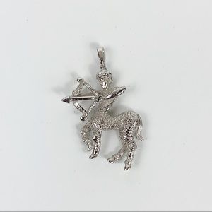 Silver Sagittarius Charm Pendant